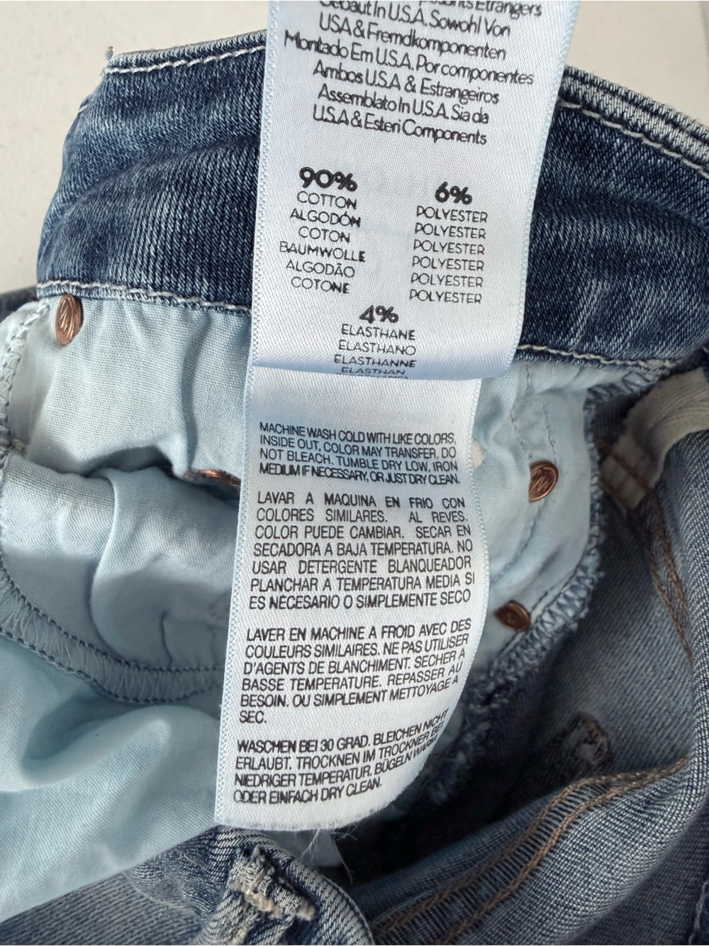 MOTHER High Waisted Looker Ankle Fray Jeans After the Heartbreak 28 High Rise - Picture 12 of 16